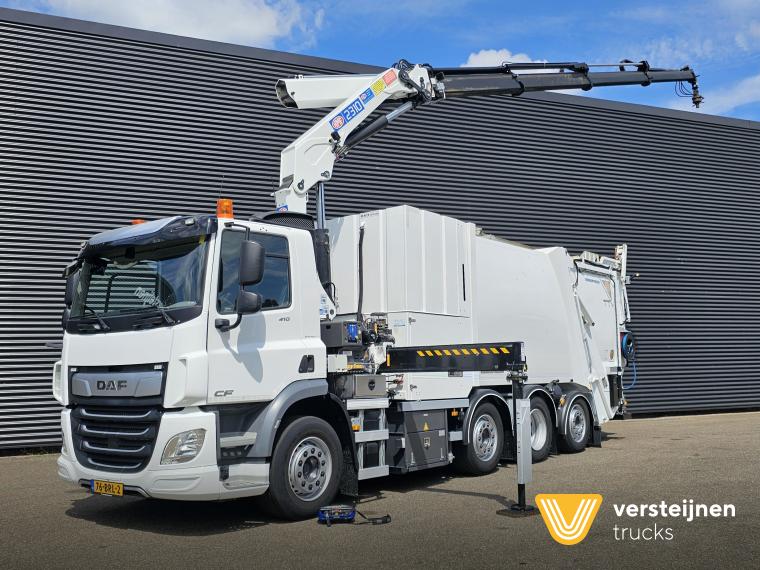 DAF CF 410 8X2/6 FAUN / BEKKER LAGRAM 16m3 / WAS INSTALLATIE